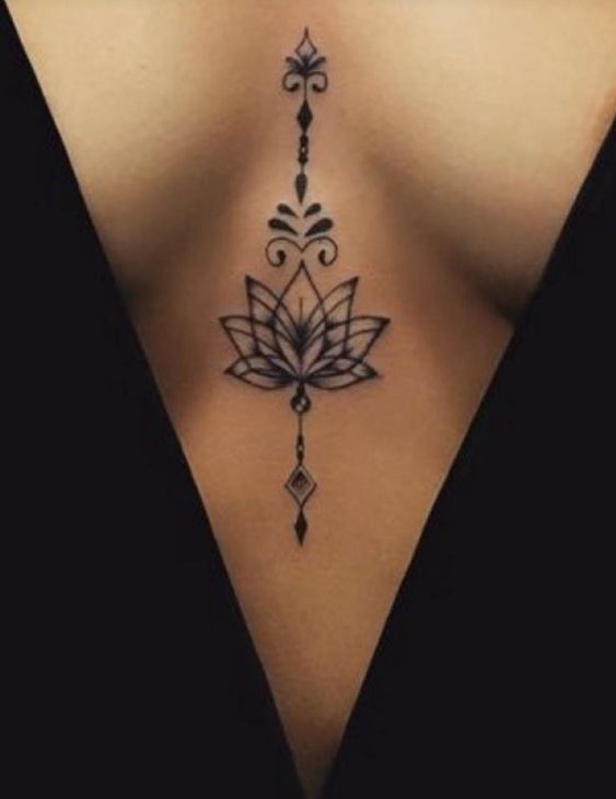 Mẫu tattoo hoa sen mandala đỉnh của chóp Mẫu tattoo hoa sen mandala đỉnh của chóp