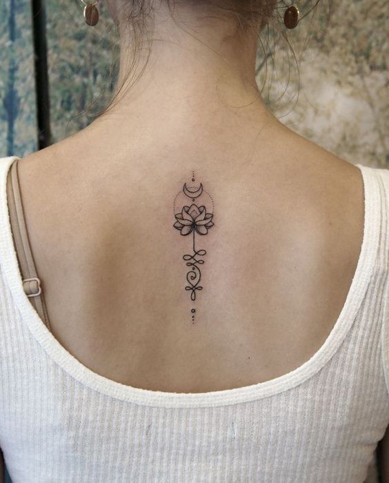 Mẫu tattoo hoa sen mandala tinh tế Mẫu tattoo hoa sen mandala tinh tế