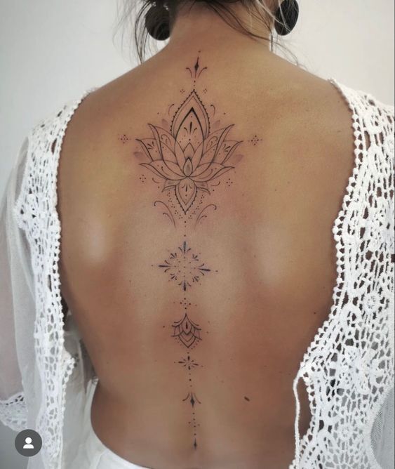 Tattoo hoa sen mandala nghệ thuật Tattoo hoa sen mandala nghệ thuật
