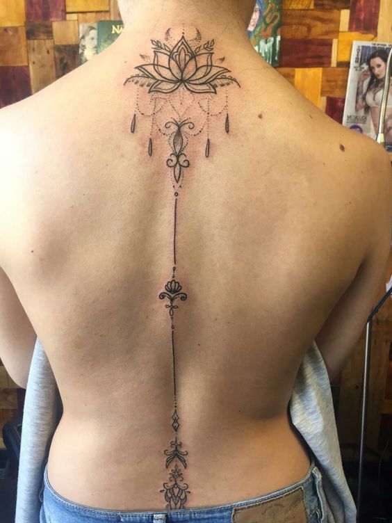 Tattoo hoa sen mandala quyến rũ Tattoo hoa sen mandala quyến rũ