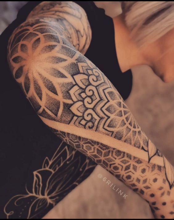 Hình xăm hoa mandala cho nam Hình xăm hoa mandala cho nam
