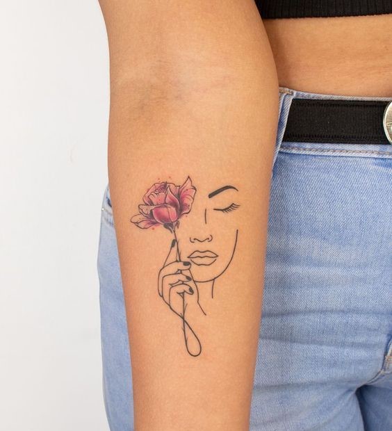 250 hình xăm cô gái mini xăm tay vai ý tưởng - Genztattoo