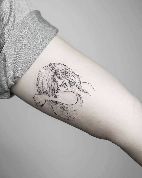 250 hình xăm cô gái mini xăm tay vai ý tưởng - Genztattoo