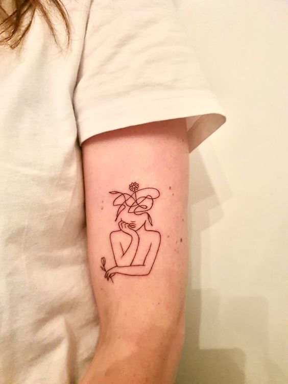250 hình xăm cô gái mini xăm tay vai ý tưởng - Genztattoo