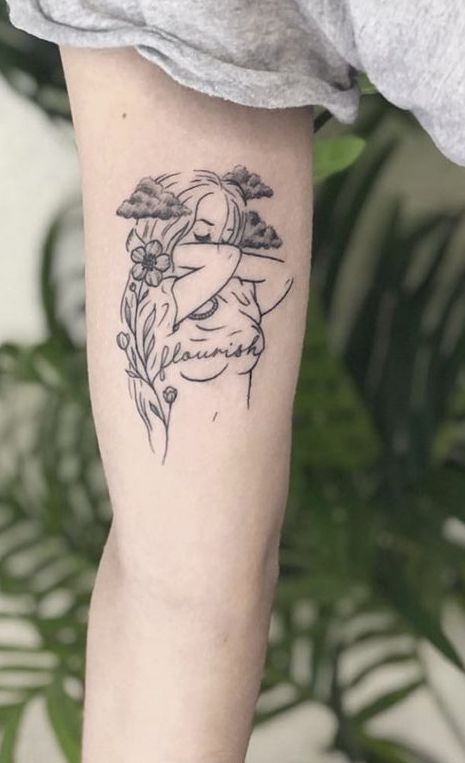 250 hình xăm cô gái mini xăm tay vai ý tưởng - Genztattoo