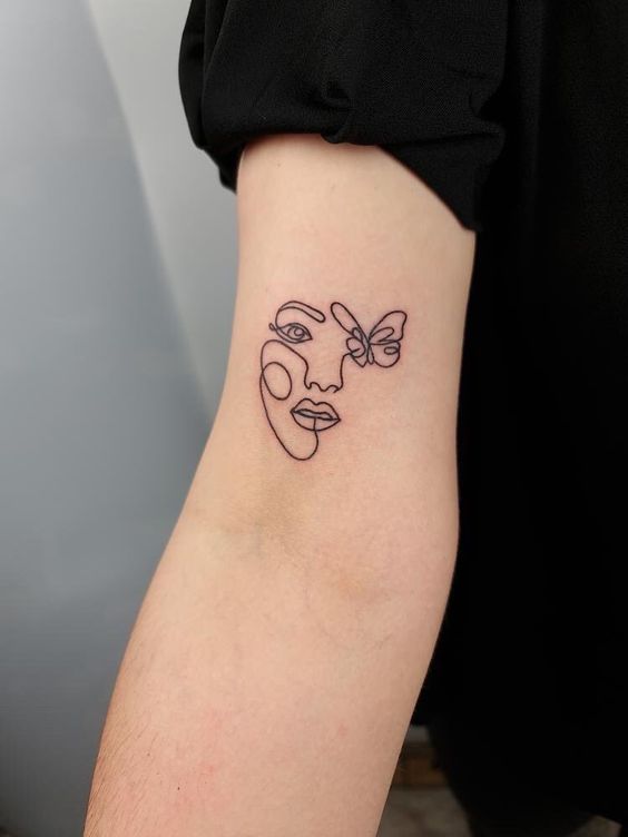 250 hình xăm cô gái mini xăm tay vai ý tưởng - Genztattoo