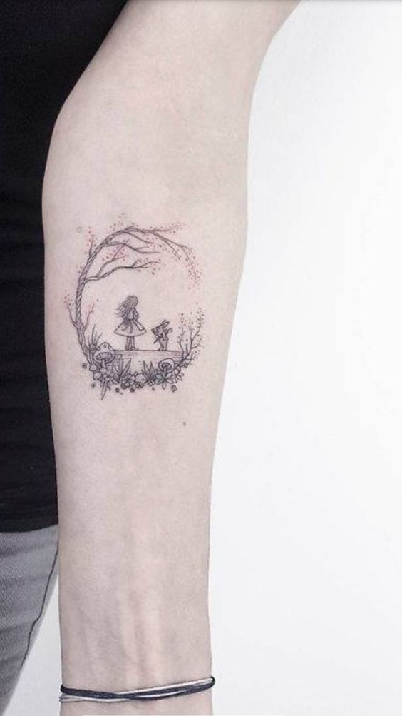 250 hình xăm cô gái mini xăm tay vai ý tưởng - Genztattoo