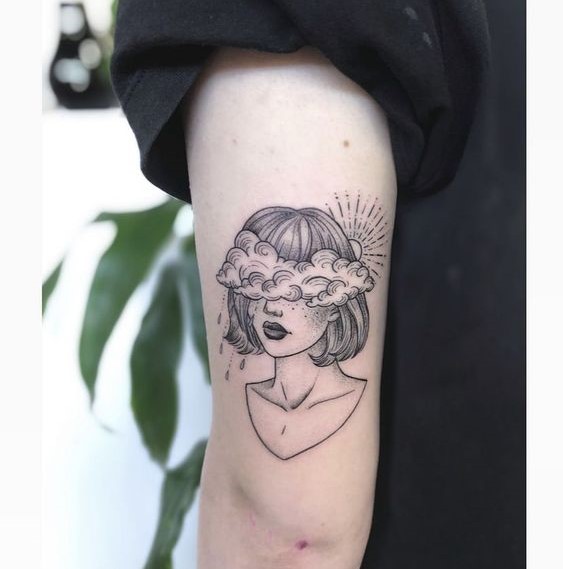250 hình xăm cô gái mini xăm tay vai ý tưởng - Genztattoo