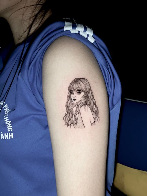 250 hình xăm cô gái mini xăm tay vai ý tưởng - Genztattoo