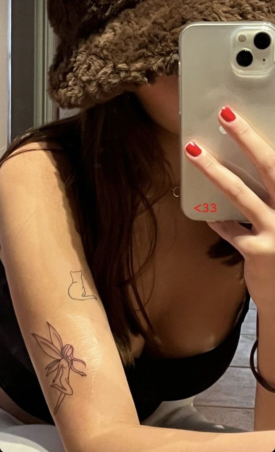 250 hình xăm cô gái mini xăm tay vai ý tưởng - Genztattoo