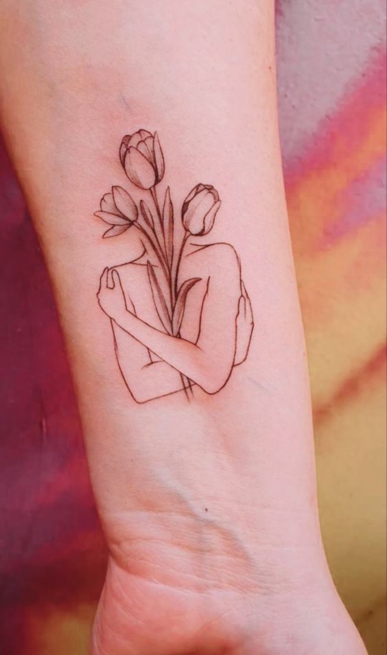 250 hình xăm cô gái mini xăm tay vai ý tưởng - Genztattoo