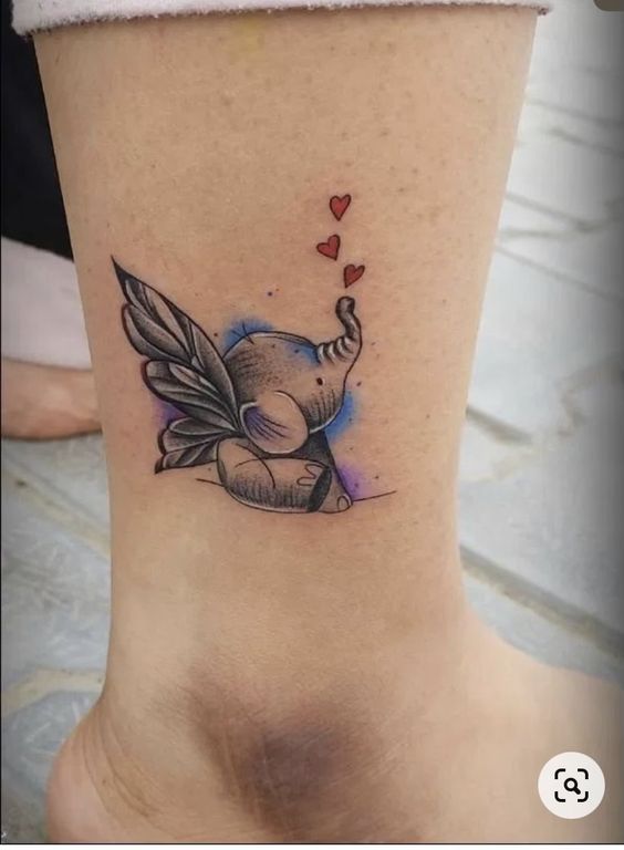 99 hình xăm con voi mini dễ thương độc lạ - Genztattoo