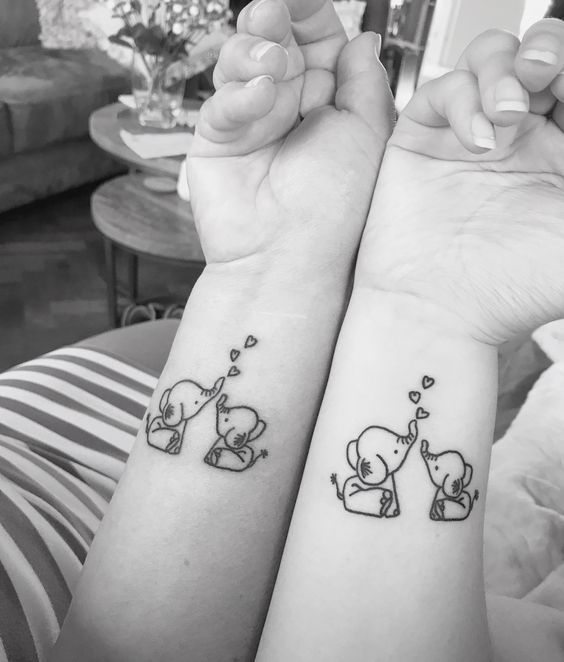99 hình xăm con voi mini dễ thương độc lạ - Genztattoo