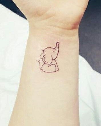 99 hình xăm con voi mini dễ thương độc lạ - Genztattoo