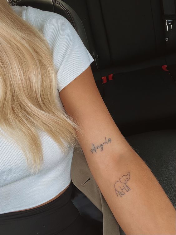 99 hình xăm con voi mini dễ thương độc lạ - Genztattoo