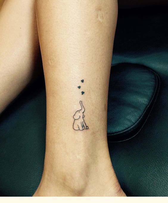 99 hình xăm con voi mini dễ thương độc lạ - Genztattoo