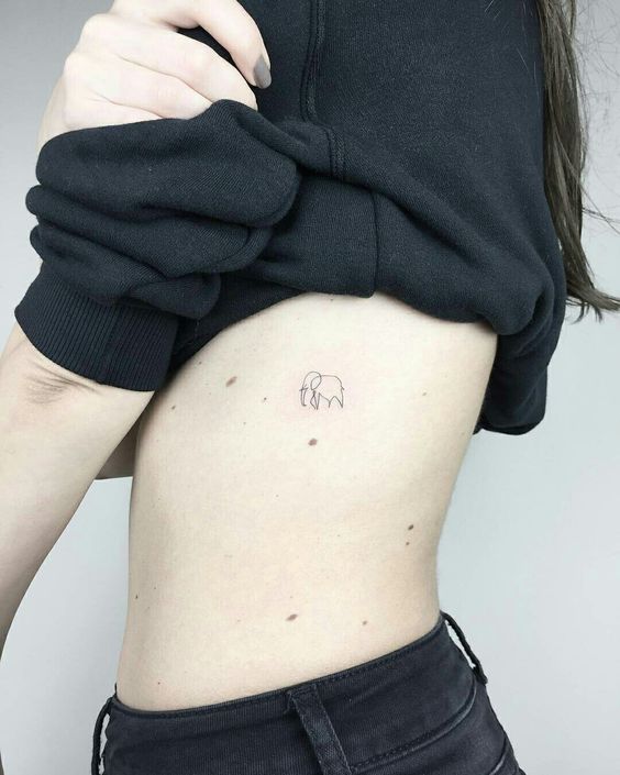 99 hình xăm con voi mini dễ thương độc lạ - Genztattoo