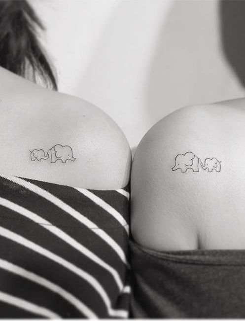 99 hình xăm con voi mini dễ thương độc lạ - Genztattoo