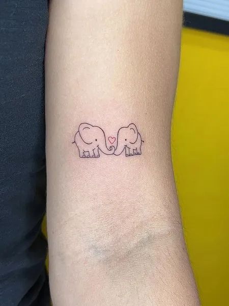 99 hình xăm con voi mini dễ thương độc lạ - Genztattoo