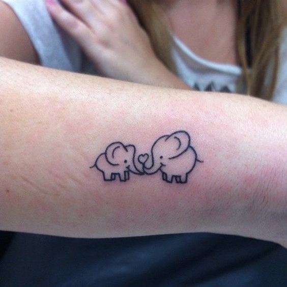 99 hình xăm con voi mini dễ thương độc lạ - Genztattoo