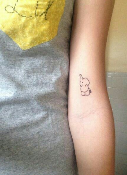 99 hình xăm con voi mini dễ thương độc lạ - Genztattoo