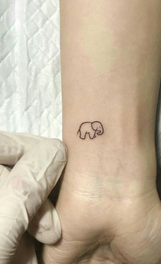 99 hình xăm con voi mini dễ thương độc lạ - Genztattoo