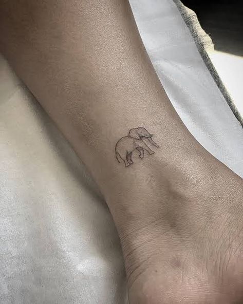 99 hình xăm con voi mini dễ thương độc lạ - Genztattoo
