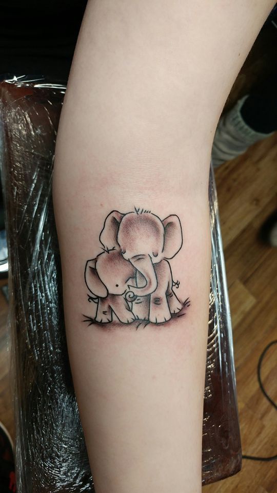 99 hình xăm con voi mini dễ thương độc lạ - Genztattoo