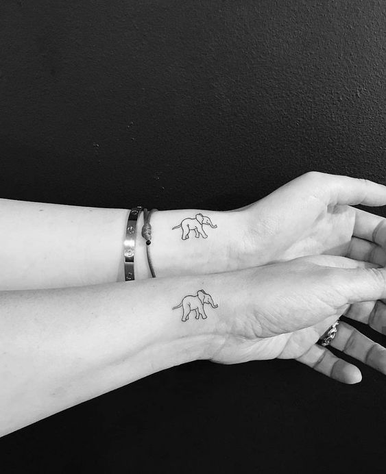99 hình xăm con voi mini dễ thương độc lạ - Genztattoo
