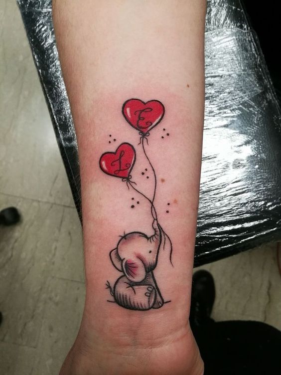 99 hình xăm con voi mini dễ thương độc lạ - Genztattoo