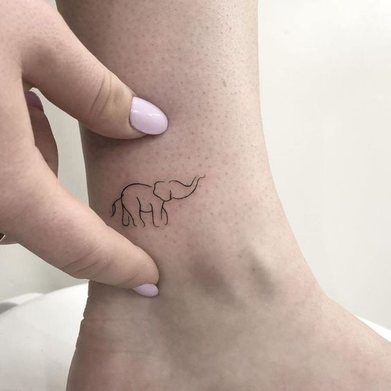 99 hình xăm con voi mini dễ thương độc lạ - Genztattoo