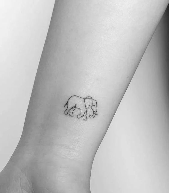 99 hình xăm con voi mini dễ thương độc lạ - Genztattoo