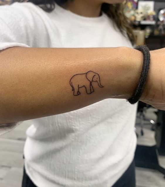 99 hình xăm con voi mini dễ thương độc lạ - Genztattoo