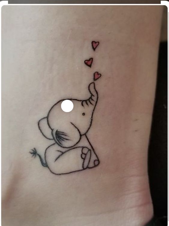 99 hình xăm con voi mini dễ thương độc lạ - Genztattoo