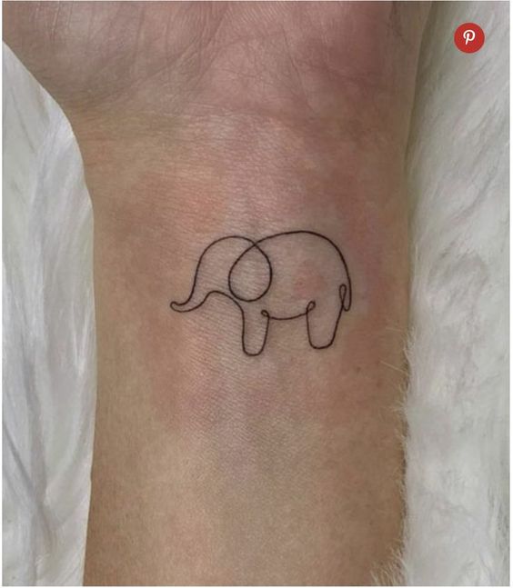 99 hình xăm con voi mini dễ thương độc lạ - Genztattoo