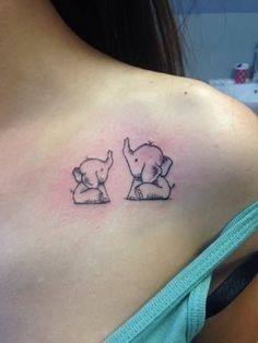 99 hình xăm con voi mini dễ thương độc lạ - Genztattoo