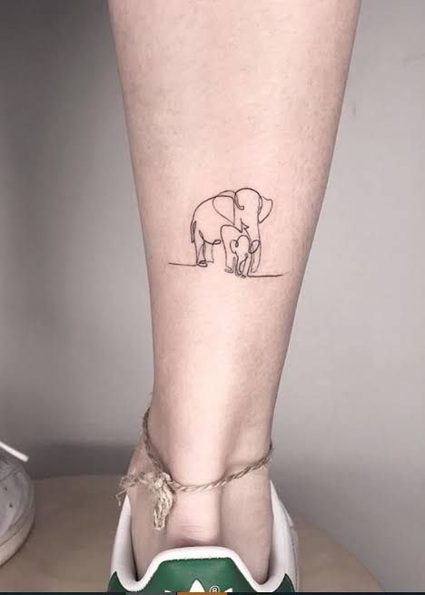 99 hình xăm con voi mini dễ thương độc lạ - Genztattoo