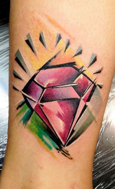 Trọn bộ 666+ hình xăm kim cương sang trọng và lấp lánh - Genztattoo