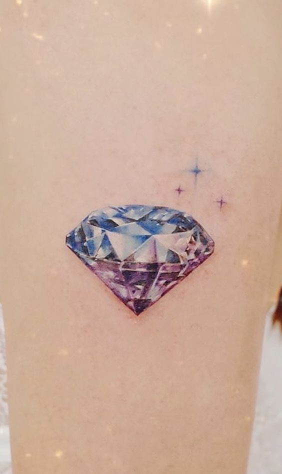 Trọn bộ 666+ hình xăm kim cương sang trọng và lấp lánh - Genztattoo