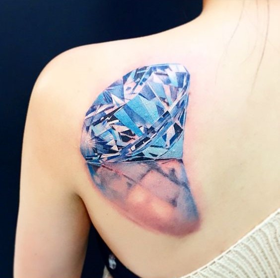 Trọn bộ 666+ hình xăm kim cương sang trọng và lấp lánh - Genztattoo