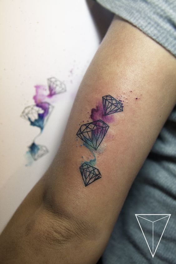 Trọn bộ 666+ hình xăm kim cương sang trọng và lấp lánh - Genztattoo