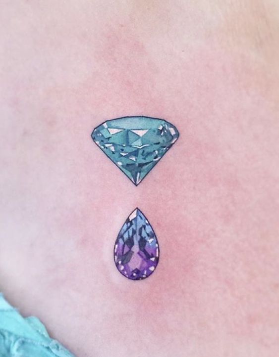 Trọn bộ 666+ hình xăm kim cương sang trọng và lấp lánh - Genztattoo