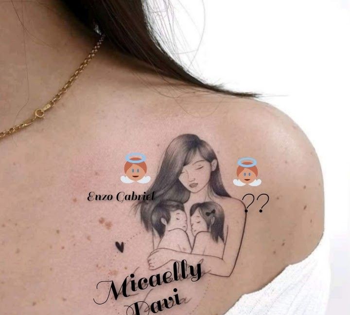  666+ hình xăm 3 mẹ con được xăm nhiều nhất hiện nay - Genztattoo