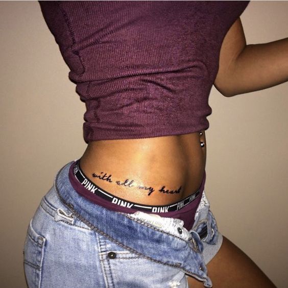 mẫu tattoo chữ ở eo cực chiến cho nữ mẫu tattoo chữ ở eo cực chiến cho nữ