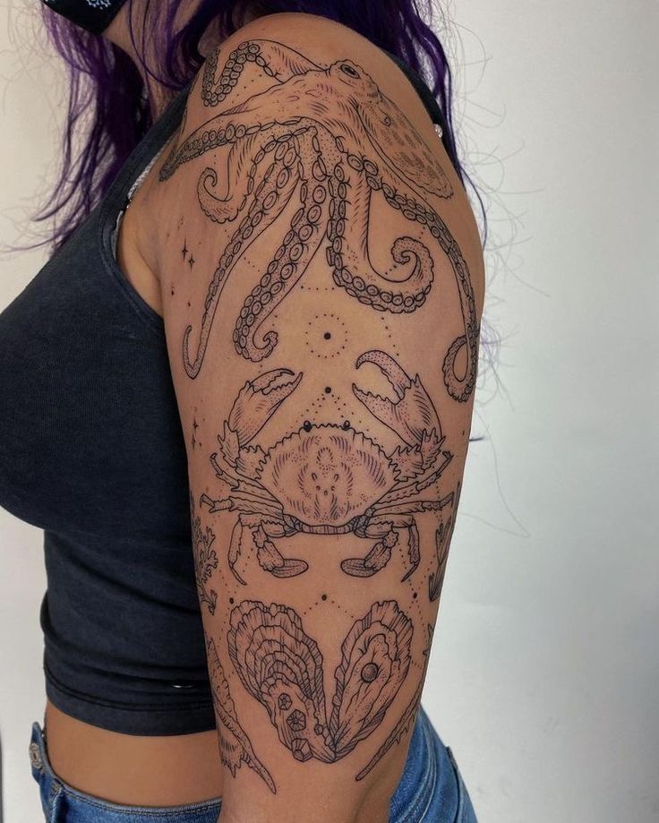 Top 99+ hình xăm con cua siêu nét và chất lừ cho anh em - Genztattoo