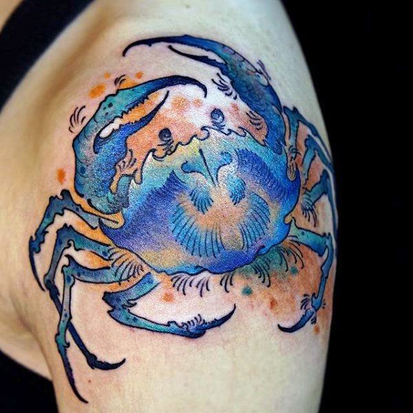 Top 99+ hình xăm con cua siêu nét và chất lừ cho anh em - Genztattoo
