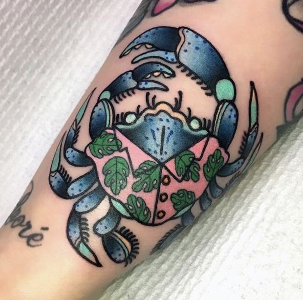 Top 99+ hình xăm con cua siêu nét và chất lừ cho anh em - Genztattoo