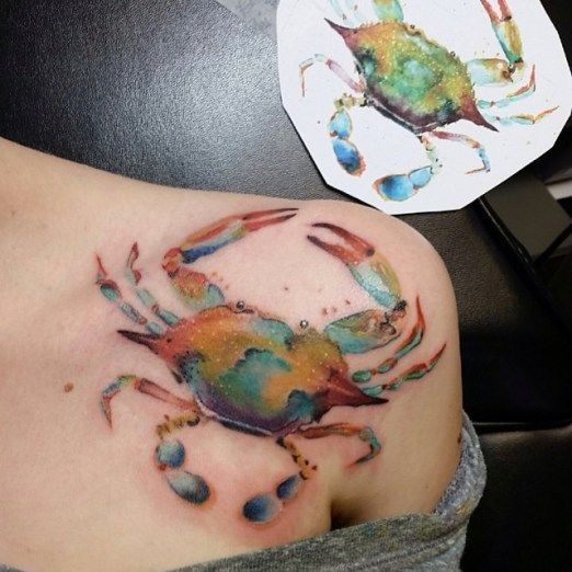 Top 99+ hình xăm con cua siêu nét và chất lừ cho anh em - Genztattoo