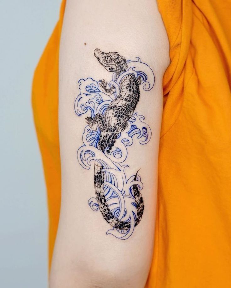 tattoo cá sấu ở tay tattoo cá sấu ở tay