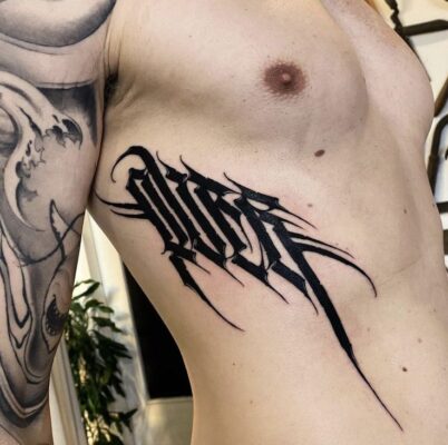 logo nghệ thuật bên cạnh dành cho nam giới Top 888+ hình xăm bên hông siêu cuốn hút - Genztattoo